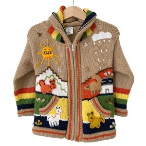 Isabella Mia Wool Peruvian Style 4T Cardigan Jacket